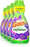 🌙 gain liquid fabric conditioner softener, moonlight breeze, 192 loads - pack of 4, 41 fl oz, packaging may vary logo