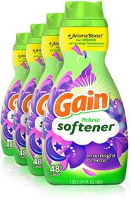 img 4 attached to 🌙 Gain Liquid Fabric Conditioner Softener, Moonlight Breeze, 192 Loads - Pack of 4, 41 Fl Oz, Packaging May Vary