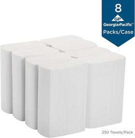 img 3 attached to 🧻 Georgia-Pacific Professional Series Premium 1-Ply Multifold Paper Towels - White (2212014) - 250 Towels/Pack, 8 Packs/Case by GP PRO