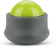 🎾 green/grey handheld massage roller ball by trigger point performance - one size logo