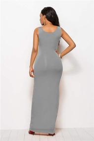 img 3 attached to Niehriu Sleeveless Bodycon 111 Purple Green XL Dress for Women - Elegant and Stylish Women's Clothing