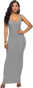 img 4 attached to Niehriu Sleeveless Bodycon 111 Purple Green XL Dress for Women - Elegant and Stylish Women's Clothing