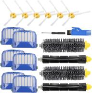 🧹 replenishment kit for irobot roomba 600 500 series vacuums - replacement parts set with 6 filters, 6 side brushes, 2 bristle brushes, and 2 beater brushes логотип