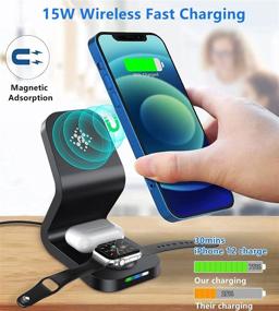 img 3 attached to ⚡️ Top-rated [3 in 1] MagSafe Magnetic Wireless Charger with [30W QC 3.0 Adapter] - Lightning-Fast Charging Station for iPhone 13/12 Pro Max, Apple Watch, and AirPods Pro 2/3