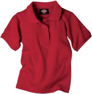 👧 dickies little girls picot collar clothing: stylish attire for girls logo