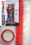 zipwall zipdoor zds black dust barrier zipper door kit - 1 pack logo