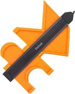 📏 duplicator profile gauge: 10 inch contour gauge with lock for easy measuring & copying of irregular shapes – perfect fit for corners, tiles, wood edge cutting – dacool contour tool (orange) logo