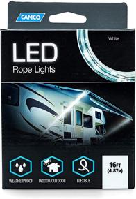 img 4 attached to Camco LED 16ft Rope Light - Optimal RV and Camper Lighting for Special Occasions and Outdoor Events | Fits RV Awning Track (53100), White