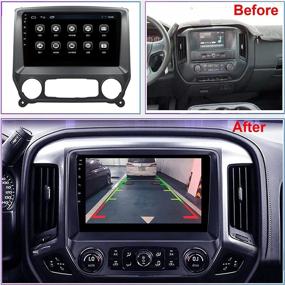 img 3 attached to 🚗 Chevy Silverado & GMC Sierra 2014-2019 Android 10 Headunit Topdisplay Navigation - 10.1inch IPS Touch Screen, 4GB+64GB, Wireless Carplay, Android Auto, Bluetooth, 4G LTE, WiFi, Free Camera