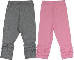 img 3 attached to 👖 Cute and Comfy Cotton Leggings for Girls - ToBeInStyle Girls' Clothing