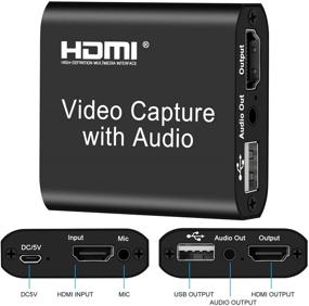 img 3 attached to 🎥 DIGITNOW HDMI Capture Card with Loop Out – USB 2.0 4K HD 1080P 60FPS Audio Video Game Capture Card for Live Streaming of PS3/ PS4 /Xbox One/DSLR/Camcorders/Action Cam