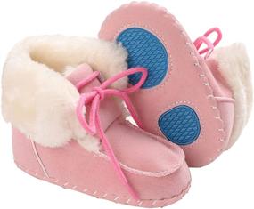 img 4 attached to Детские сапожки Nomere Premium Soft Sole с антискользящей подошвой - 👶 теплые и зимние ботинки для младенцев, мальчиков и девочек