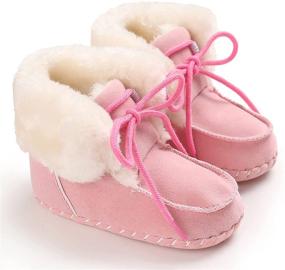 img 1 attached to Детские сапожки Nomere Premium Soft Sole с антискользящей подошвой - 👶 теплые и зимние ботинки для младенцев, мальчиков и девочек