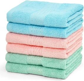 img 4 attached to Cleanbear Cotton Washcloth Face Towels