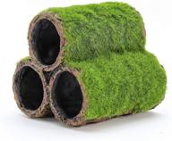 enhance your aquarium with penn-plax hideaway pipes: realistic moss-like texture for fish fun - large (rr1096) логотип