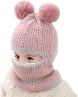 winter knitted earflap bear pink boys' accessories and hats & caps by kacota logo