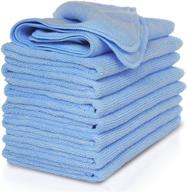 🧽 vibrawipe 8-pack microfiber cleaning cloth – large 14.2"x14.2" size, traps dust, dirt & pet dander, absorb 5x their weight in liquid. machine washable, reusable, lint-free logo