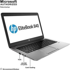 img 1 attached to 💻 Renewed HP Elitebook 840 G1 14.0" Laptop Computer, Intel i5 4300U up to 2.9GHz, 16GB RAM, 256GB SSD, USB 3.0, Bluetooth, Windows 10 Pro