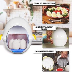 img 1 attached to 🥚 EggPod by Emson: Fast and Easy Wireless Microwave Egg Cooker for Perfect Hard-Boiled Eggs in Under 9 Minutes!