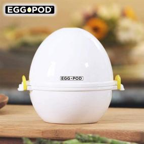 img 3 attached to 🥚 EggPod by Emson: Fast and Easy Wireless Microwave Egg Cooker for Perfect Hard-Boiled Eggs in Under 9 Minutes!