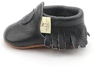 👶 liv and leo baby moccasins: gender-neutral soft sole crib shoes crafted from 100% leather - classic collection logo