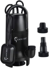 img 4 attached to Efficient 1 HP Lanchez Submersible Sump Pump: 4462GPH Clean & Dirty Water Transfer for Pool, Garden, Cellar, Pond - Float Switch Included