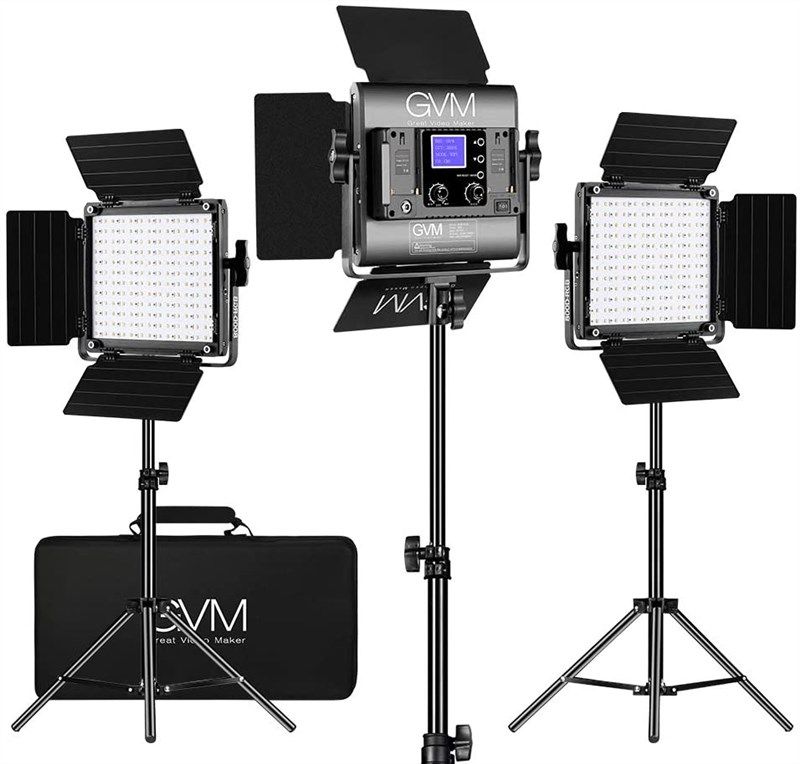 gvm video lighting photography 3200k 5600k logo