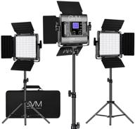 gvm rgb led video lighting kit with app control - perfect for youtube and photography lighting! logo