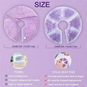 img 3 attached to QETRABONE Breast Therapy Gel Pads: Effective Relief for Mastitis and Engorgement, Hot Cold Therapy, Postpartum Recovery, Reusable and Microwavable