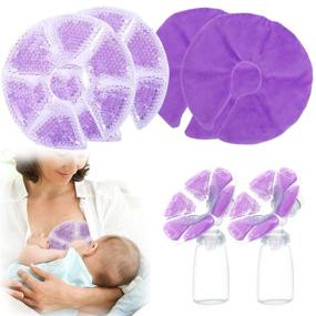 img 4 attached to QETRABONE Breast Therapy Gel Pads: Effective Relief for Mastitis and Engorgement, Hot Cold Therapy, Postpartum Recovery, Reusable and Microwavable