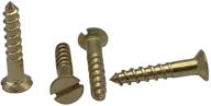 countersunk drive brass screws with slotted head logo