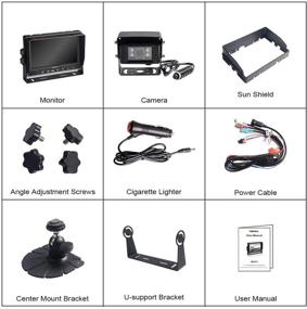 img 1 attached to 📷 Haloview MC7611: 1080P HD 7-дюймовая цифровая проводная камера заднего вида для грузовика, прицепа, автобуса, дома на колесах, пикапа, кемпера, фургона, сельскохозяйственной техники (MC7611)