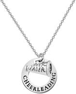 💃 bnql cheerleader necklace: perfect cheerleading gift for cheerleaders, coaches and teams! - cheerleader jewelry for passionate cheerleaders logo