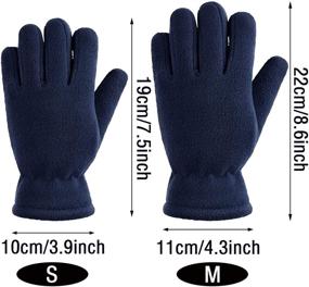 img 3 attached to 🧤 Cold Weather Activities Supplies: Boys' Fleece Fingerless Gloves for Outdoor Fun