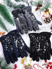 img 1 attached to 🧤 Cold Weather Activities Supplies: Boys' Fleece Fingerless Gloves for Outdoor Fun