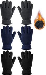 img 4 attached to 🧤 Cold Weather Activities Supplies: Boys' Fleece Fingerless Gloves for Outdoor Fun