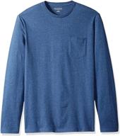 amazon essentials slim fit long sleeve t shirt men's clothing in t-shirts & tanks logo