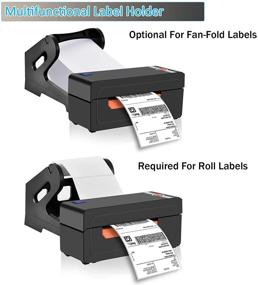 img 1 attached to 🏷️ OIEXI 4x6 Принтер наклеек для доставки: Высокоскоростной USB термомаркер штрих-кодов - Идеально подходит для Ebay, Amazon, DHL, FedEx, UPS, Shopify, Etsy