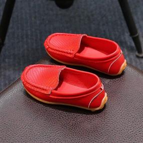 img 2 attached to 👟 YWPENGCAI Slip-on Shoes for Toddlers - Boys Loafers and Girls Moccasins in Vibrant Candy Colors"