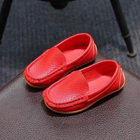 img 3 attached to 👟 YWPENGCAI Slip-on Shoes for Toddlers - Boys Loafers and Girls Moccasins in Vibrant Candy Colors"