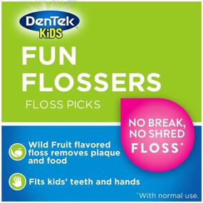 img 3 attached to 🍉 DenTek Kids Fun Flossers - Wild Fruit Flavor, 90 Count