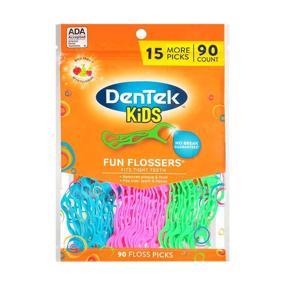 img 4 attached to 🍉 DenTek Kids Fun Flossers - Wild Fruit Flavor, 90 Count