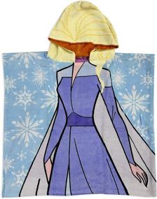 img 4 attached to Disney Anna Reversible Hooded Towel