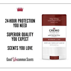 img 2 attached to 🥃 Cremo Bourbon & Oak Aluminum-Free Deodorant for Long-Lasting Sweat and Odor Protection, 2.65 Oz.