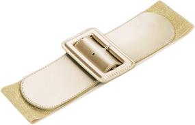 img 1 attached to Women Ladies Elastic Stretch Buckle