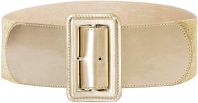 img 4 attached to Women Ladies Elastic Stretch Buckle