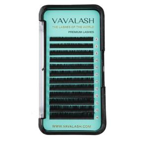 img 4 attached to Silk Volume & Classic Eyelash Extensions 0.15mm C Curl, 8-14mm Individual Lashes – Soft Matte Dark Professional Eyelash Extensions Supplies (0.15-C-8-14 Mixed)