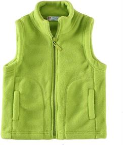 img 4 attached to 🧥 LittleSpring Little Fleece Vests Zipper Boys' Clothing: The Perfect Jackets & Coats