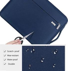 img 1 attached to 💻 Voova Laptop Sleeve Case 11-12 Inch, 360° Protective Computer Cover Carry Bag Compatible with Acer Chromebook R11, MacBook Air 11, Surface Pro X 7 6, Surface Laptop Go 12.4, HP Asus Notebook, Blue - Enhanced SEO