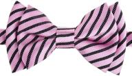 👔 stylish striped microfiber pre-tied boys' accessories by retreez logo